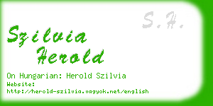 szilvia herold business card